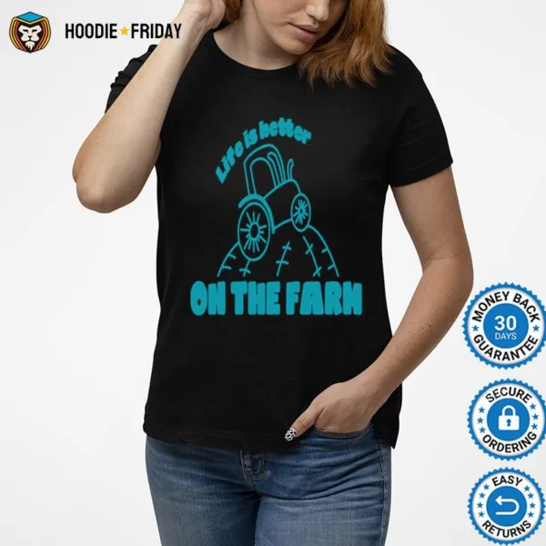 Farmhouse Decor Pattern With Tractor Shirts