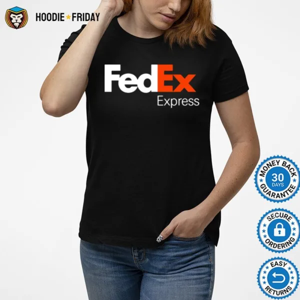 Fedex Express Logo White Orange Shirts