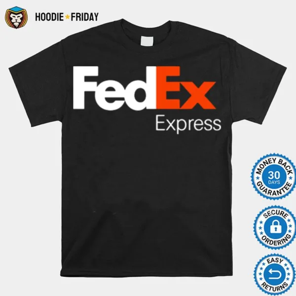 Fedex Express Logo White Orange Shirts