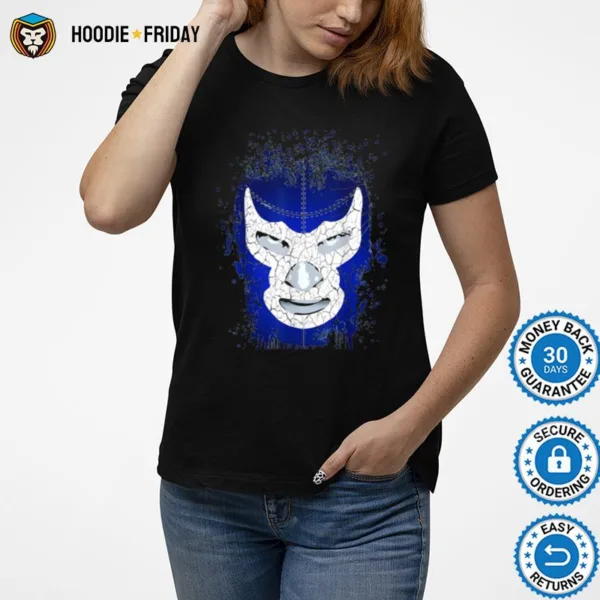 Feelink Demon Blue Lucha Libre Mexican Wrestler Legend Shirts