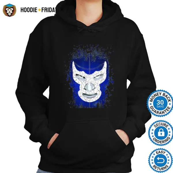 Feelink Demon Blue Lucha Libre Mexican Wrestler Legend Shirts