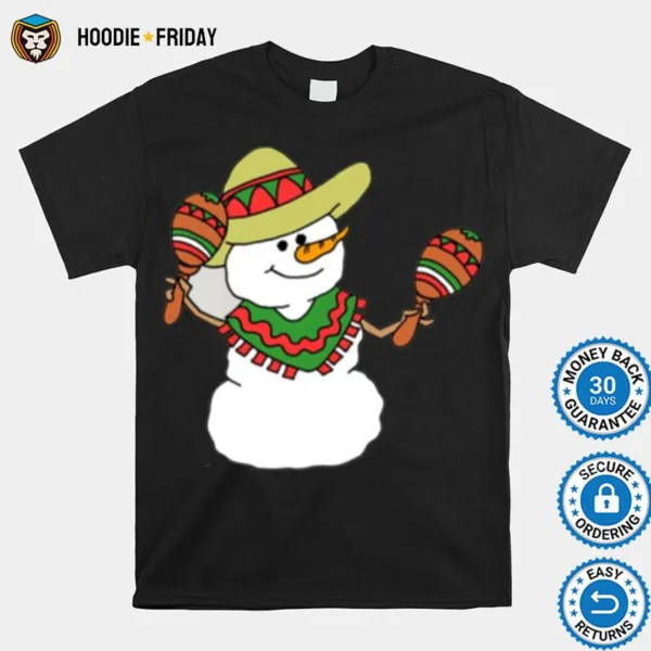 Feliz Navidad Snowman Spanish Christmas Cartoon Shirts