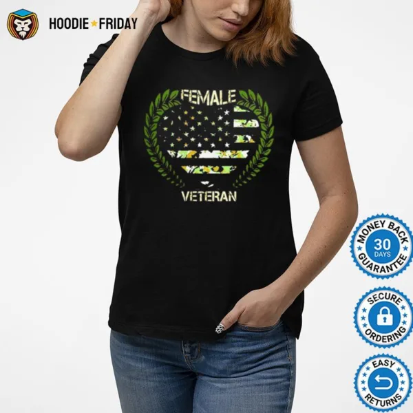 Female Veteran American Flag Shirts