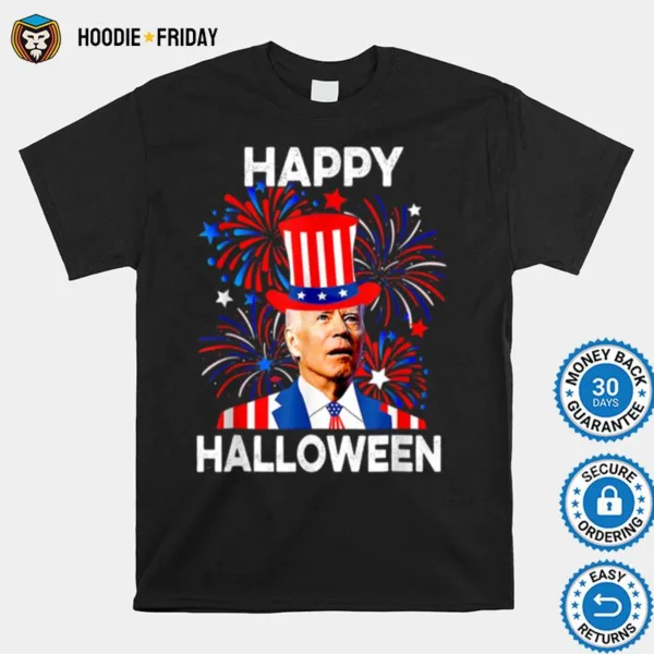 Fireworks Merica Biden Uh Happy Halloween Confused For 4Th T B0B51Fjg88 Shirts