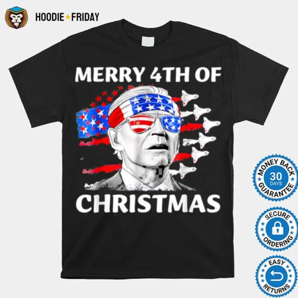 Fireworks Merica Biden Uh Merry 4Th Of Christmas 4Th Of July T B0B51Dnlqm Shirts