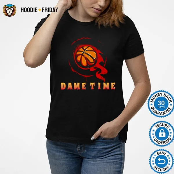 Flame On Basketball Damian Lillard Dame Time Shirts