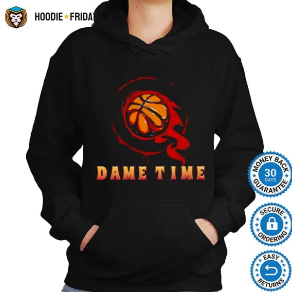 Flame On Basketball Damian Lillard Dame Time Shirts