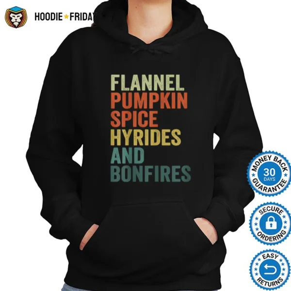 Flannel Pumpkin Spice Fall Saying Apparel Thanksgiving Shirts