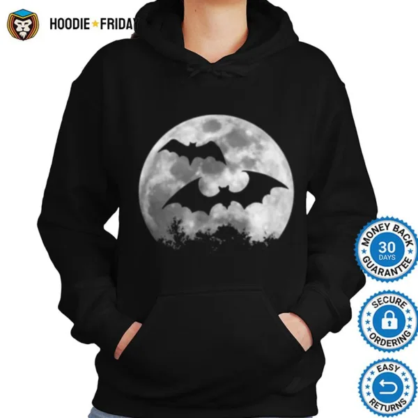 Fledermause Beim Vollmond Gothic Gruftie Flatterviecher Shirts