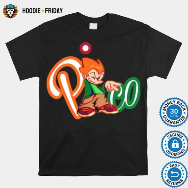 Fnf Pico Friday Night Funkin Orange Logo Shirts