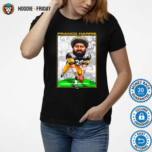 Franco Harris Pittsburgh Miracle 50Th Anniversary Shirts