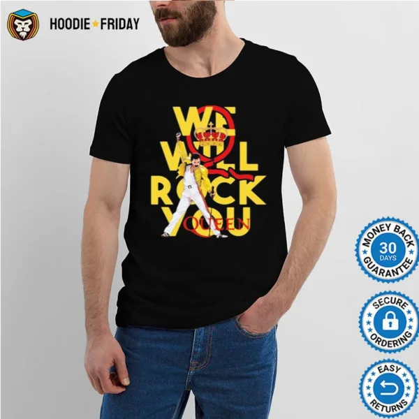 Freddie Mercury We Will Rock You Queen Shirts