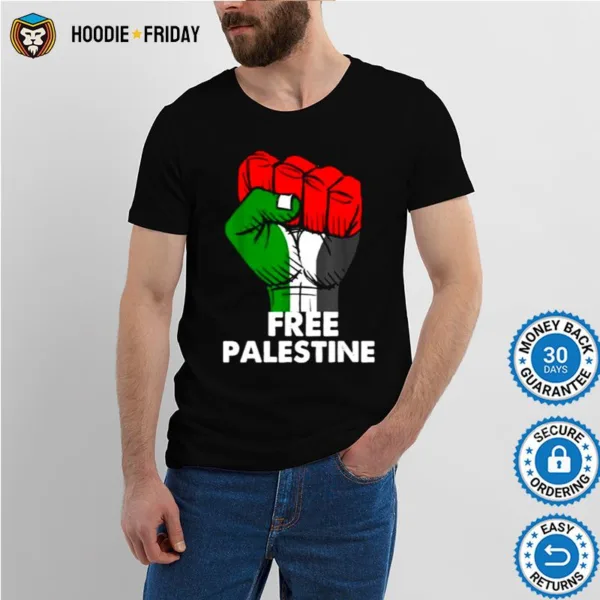 Free Gaza Palestine Flag Arabic Freedom Palestine Flag Shirts