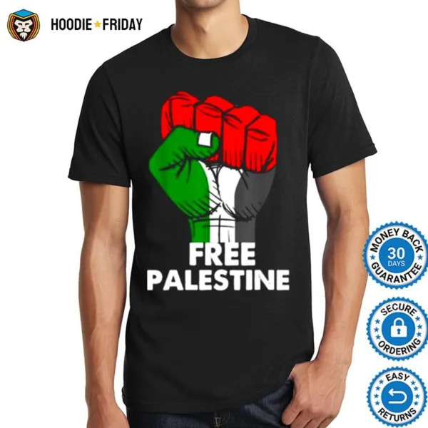 Free Gaza Palestine Flag Arabic Freedom Palestine Flag Shirts