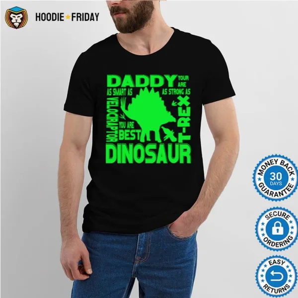 Funny Dad T Rex Daddy Velociraptor Dinosaur Gif Shirts