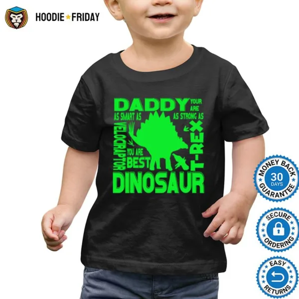 Funny Dad T Rex Daddy Velociraptor Dinosaur Gif Shirts