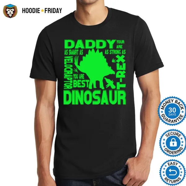 Funny Dad T Rex Daddy Velociraptor Dinosaur Gif Shirts