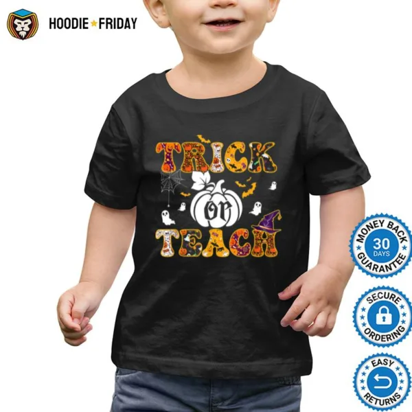 Funny Trick Or Teach Pumpkin Halloween Shirts