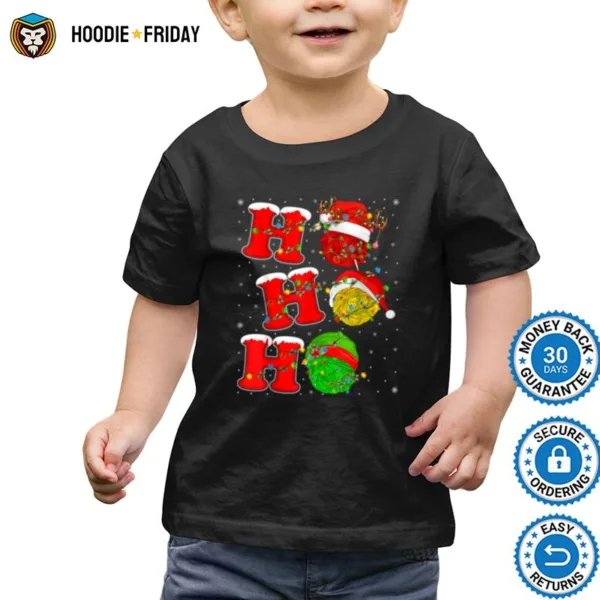 Funny Xmas Lights Santa Ho Ho Ho Knitting Christmas Shirts