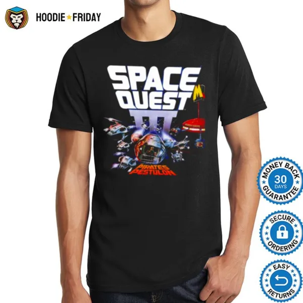 Game Covers Space Quest 3 Shirts