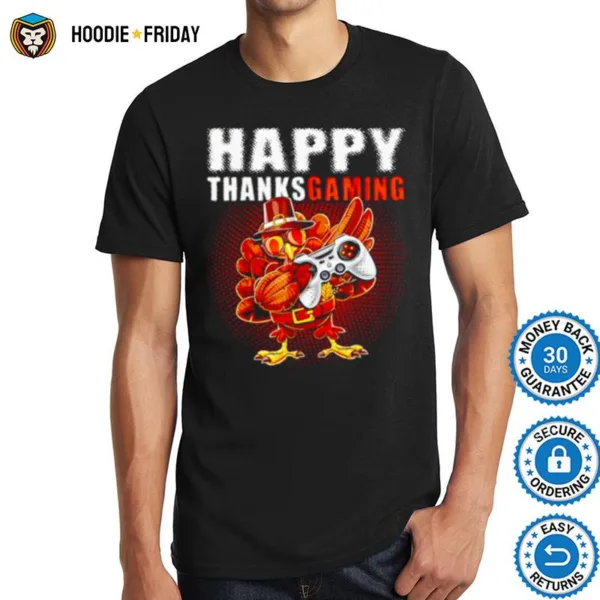 Gamer Turkey Happy Thanksgiving Shirts