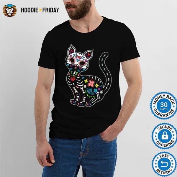 Gatos Sugar Skull Kitty Shirts