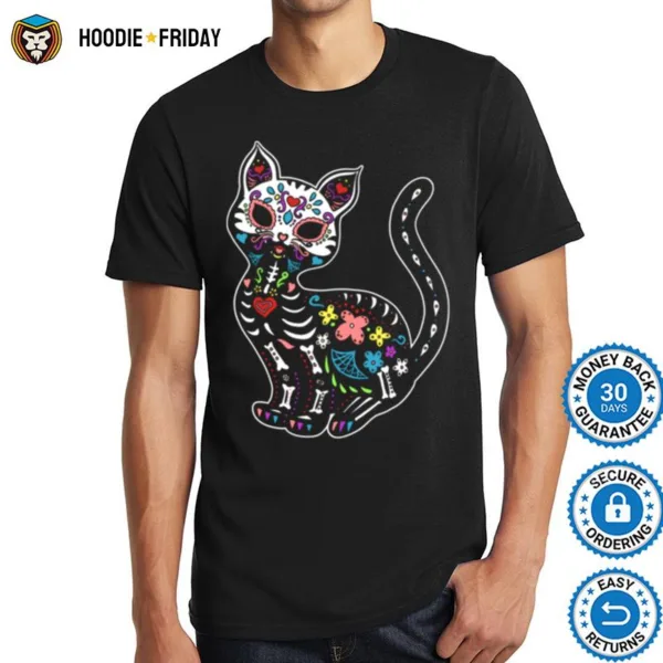 Gatos Sugar Skull Kitty Shirts