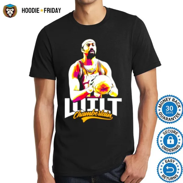 Geometric Design Wilt Chamberlain Basketball Fun Shirts