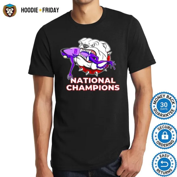 Georgia Bulldogs Defeat Tcu Horned Frogs National Champions Shirts