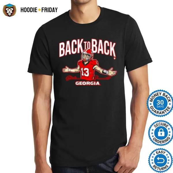 Georgia Bulldogs Stetson Bennett Iv Back To Back Shirts