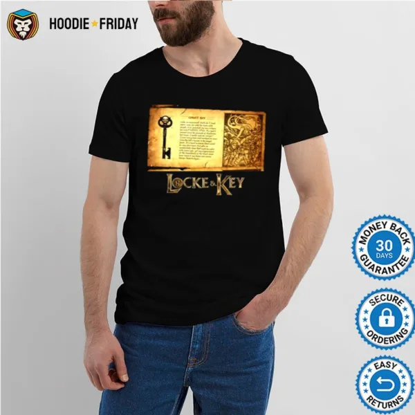 Ghost Key Acient Paper Locke And Key Shirts