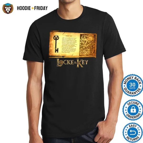 Ghost Key Acient Paper Locke And Key Shirts