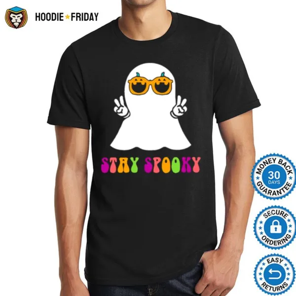 Ghost Stay Spooky Halloween Season Groovy Shirts