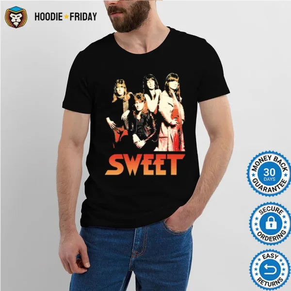 Glam Rock Relaxed Fit The Sweet Band Shirts