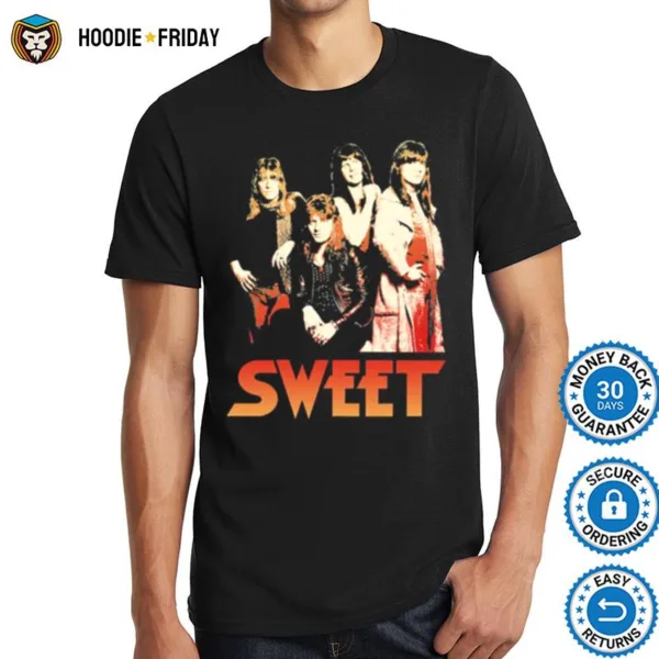 Glam Rock Relaxed Fit The Sweet Band Shirts