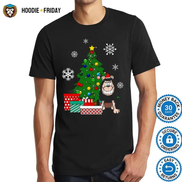 Gnasher Around The Christmas Tree Dennis The Menace Shirts