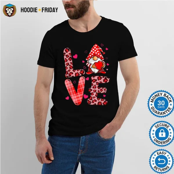 Gnome Love Valentines Day Funny Party Boys Girls Kids Shirts