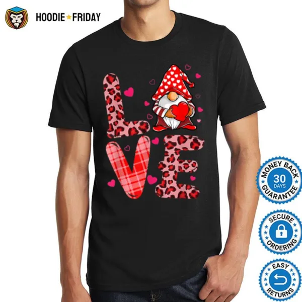 Gnome Love Valentines Day Funny Party Boys Girls Kids Shirts