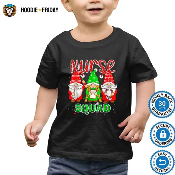 Gnomies Nurse Squad Christmas Gnome Women Shirts