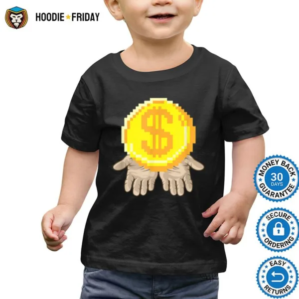 Gold Coin In Open Hands Entrepreneur Dream Shirts