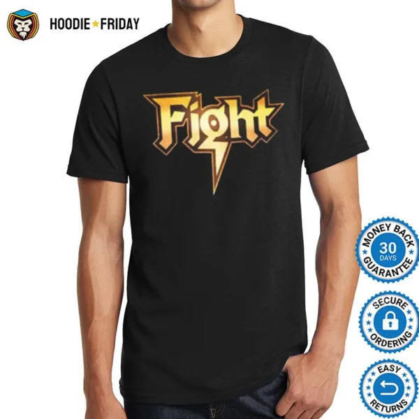 Gold Logo Fight Band Shirts