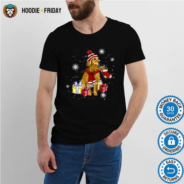 Golden Merry Christmas Animated Shirts