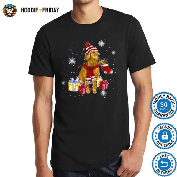 Golden Merry Christmas Animated Shirts