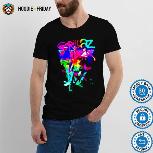 Gorillaz Punk Electronic Dance Shirts