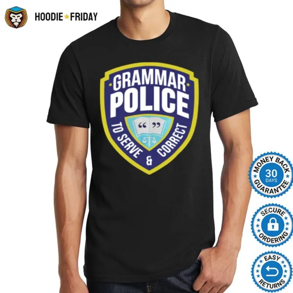 Grammar Police Funny Halloween Costume T Shirts