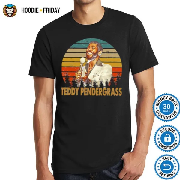 Graphic Color Man Singer Teddy Pendergrass Shirts