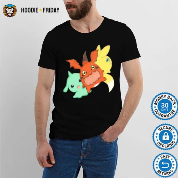 Graphic World Japanese Anime Digital Monsters Digimon Shirts