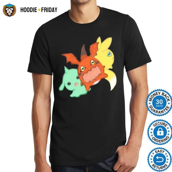 Graphic World Japanese Anime Digital Monsters Digimon Shirts