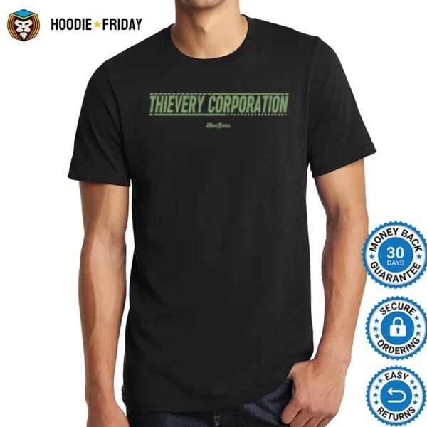 Green Logo Thievery Corporation Shirts