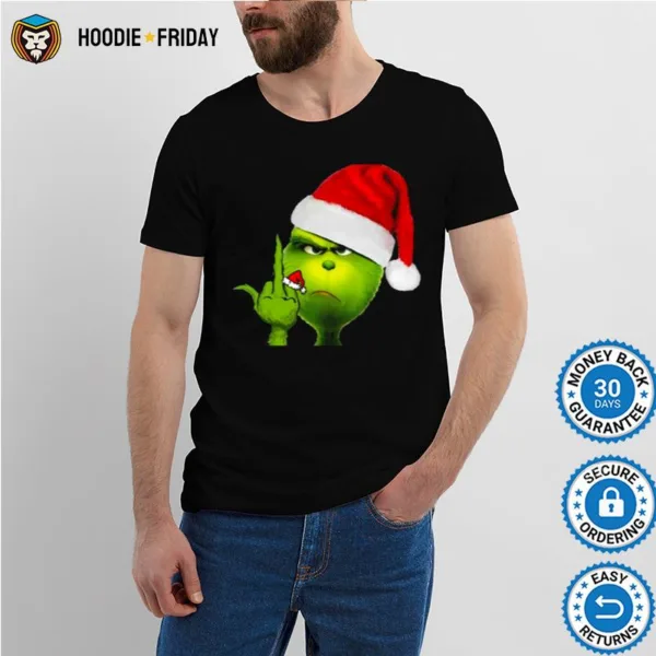 Grinch X Middle Finger Christmas Shirts